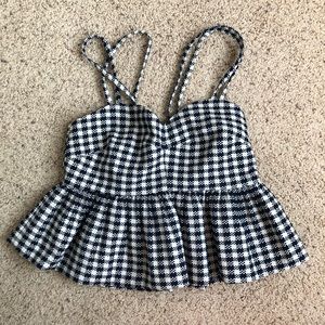 Plaid Top Shop Crop Top